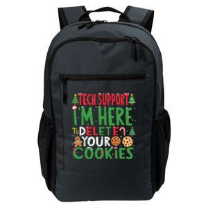 Tech Support IM Here To Delete Your Cookies Christmas Xmas Daily Commute Backpack