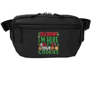 Tech Support IM Here To Delete Your Cookies Christmas Xmas Crossbody Pack