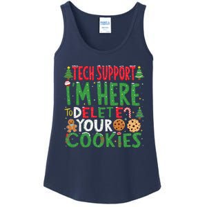 Tech Support IM Here To Delete Your Cookies Christmas Xmas Ladies Essential Tank