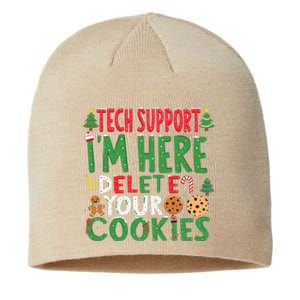 Tech Support IM Here To Delete Your Cookies Christmas Xmas Sustainable Beanie