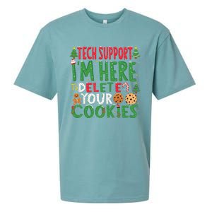 Tech Support IM Here To Delete Your Cookies Christmas Xmas Sueded Cloud Jersey T-Shirt