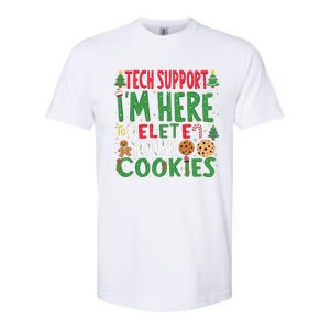 Tech Support IM Here To Delete Your Cookies Christmas Xmas Softstyle CVC T-Shirt