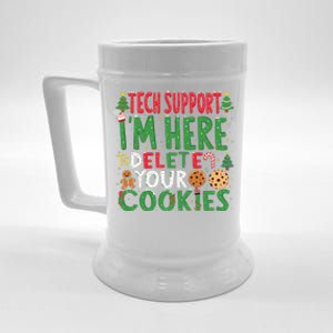 Tech Support IM Here To Delete Your Cookies Christmas Xmas Beer Stein