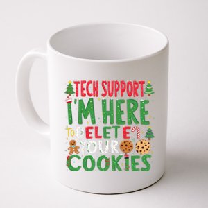 Tech Support IM Here To Delete Your Cookies Christmas Xmas Coffee Mug