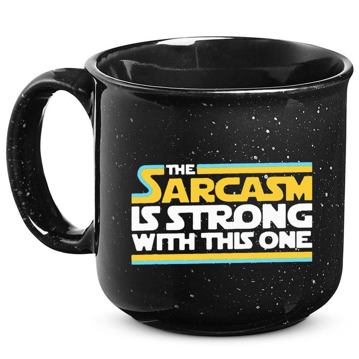 The Sarcasm Is Strong With This One Funny Sarcastic 15oz Campfire Ceramic Mug