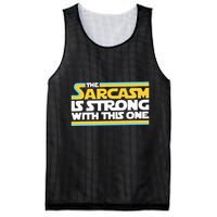 The Sarcasm Is Strong With This One Funny Sarcastic Mesh Reversible Basketball Jersey Tank