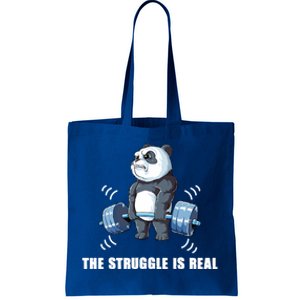 The Struggle Is Real Panda Funny Cool Gift Tote Bag