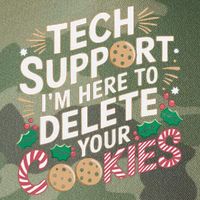 Tech Support IM Here To Delete Your Cookies Funny It Nerds Legacy Tie Dye Trucker Hat