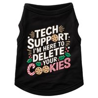 Tech Support IM Here To Delete Your Cookies Funny It Nerds Doggie Tank