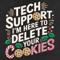Tech Support IM Here To Delete Your Cookies Funny It Nerds Knit Cap Winter Beanie