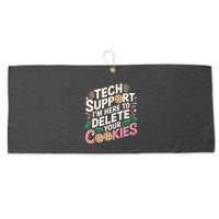 Tech Support IM Here To Delete Your Cookies Funny It Nerds Large Microfiber Waffle Golf Towel