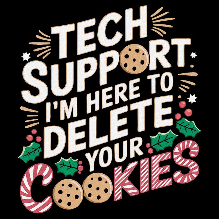 Tech Support IM Here To Delete Your Cookies Funny It Nerds Valucap Bio-Washed Visor