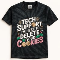 Tech Support IM Here To Delete Your Cookies Funny It Nerds Kids Tie-Dye T-Shirt