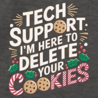 Tech Support IM Here To Delete Your Cookies Funny It Nerds Vector Backpack