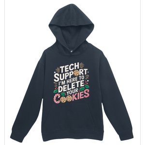 Tech Support IM Here To Delete Your Cookies Funny It Nerds Urban Pullover Hoodie