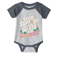 Tech Support IM Here To Delete Your Cookies Funny It Nerds Infant Baby Jersey Bodysuit