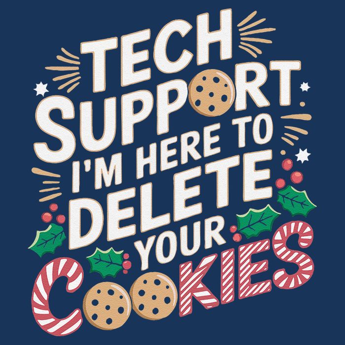 Tech Support IM Here To Delete Your Cookies Funny It Nerds Infant Baby Jersey Bodysuit