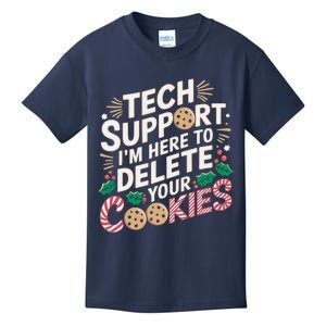 Tech Support IM Here To Delete Your Cookies Funny It Nerds Kids T-Shirt