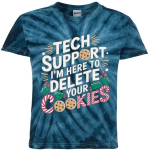 Tech Support IM Here To Delete Your Cookies Funny It Nerds Kids Tie-Dye T-Shirt