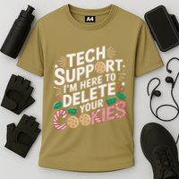 Tech Support IM Here To Delete Your Cookies Funny It Nerds Performance Shirt