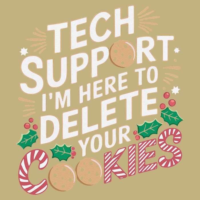 Tech Support IM Here To Delete Your Cookies Funny It Nerds Cooling Performance Long Sleeve Crew