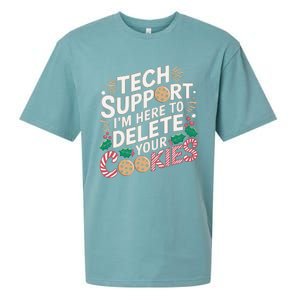 Tech Support IM Here To Delete Your Cookies Funny It Nerds Sueded Cloud Jersey T-Shirt