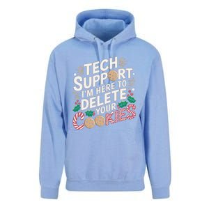 Tech Support IM Here To Delete Your Cookies Funny It Nerds Unisex Surf Hoodie