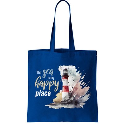 The Sea Is My Happy Place I Beach Lighthouses Coast Summer Cool Gift Bag