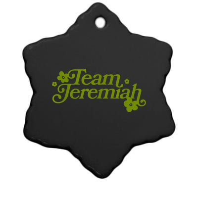 The Summer I Turned Pretty Team Jeremiah Floral Ceramic Star Ornament