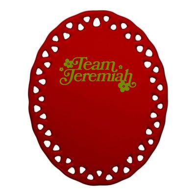 The Summer I Turned Pretty Team Jeremiah Floral Ceramic Oval Ornament