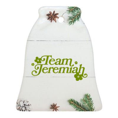 The Summer I Turned Pretty Team Jeremiah Floral Ceramic Bell Ornament