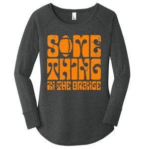 TN Something In The Orange Tennessee Orange Outfits Women's Perfect Tri Tunic Long Sleeve Shirt