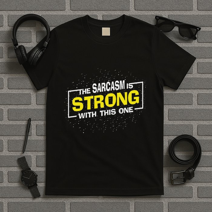 The Sarcasm Is Strong With This One Sarcastic Sayings T-Shirt