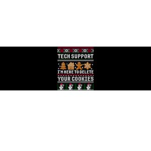 Tech Support I Am Here To Delete Your Cookies Funny Ugly Christmas Bumper Sticker