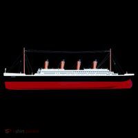Titanic Ship Illustration Flexfit Unipanel Trucker Cap