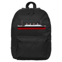 Titanic Ship Illustration 16 in Basic Backpack
