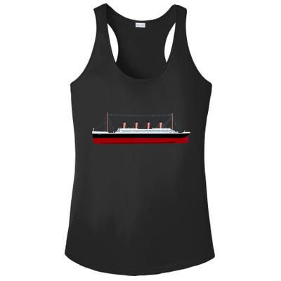 Titanic Ship Illustration Ladies PosiCharge Competitor Racerback Tank