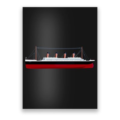 Titanic Ship Illustration Poster