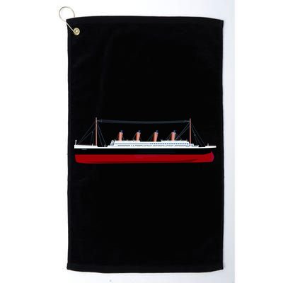 Titanic Ship Illustration Golf Towel