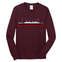 Titanic Ship Illustration Tall Long Sleeve T-Shirt