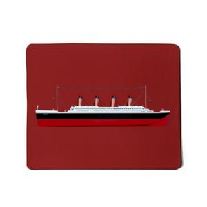 Titanic Ship Illustration Mousepad