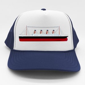 Titanic Ship Illustration Trucker Hat