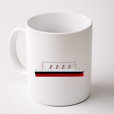 Titanic Ship Illustration Coffee Mug