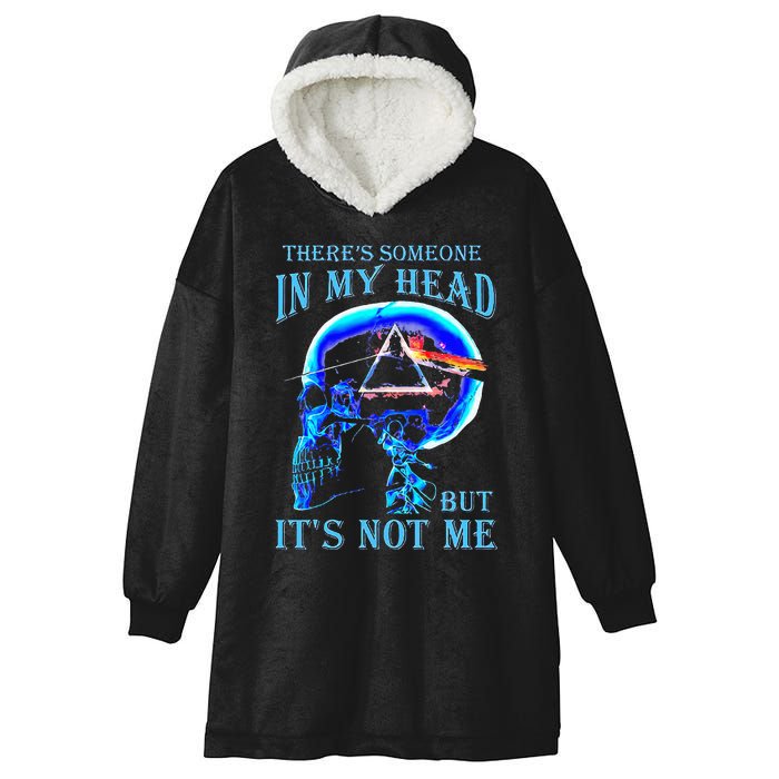 ThereS Someone In My Head But ItS Not Me Skull Hooded Wearable Blanket