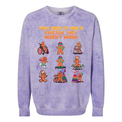 They Said It Was A Stretch They Werent Wrong Colorblast Crewneck Sweatshirt