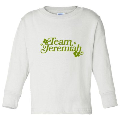 The Summer I Turned Pretty Team Jeremiah Floral Toddler Long Sleeve Shirt