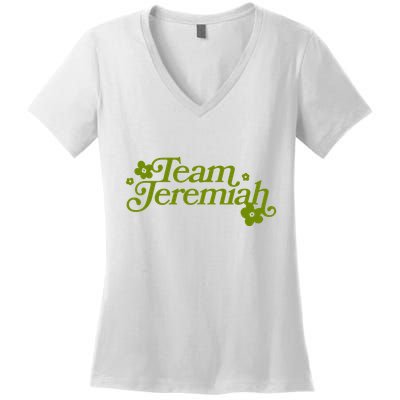 The Summer I Turned Pretty Team Jeremiah Floral Women's V-Neck T-Shirt