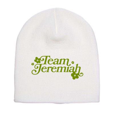 The Summer I Turned Pretty Team Jeremiah Floral Short Acrylic Beanie