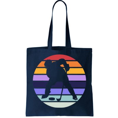 Team Sport | Ice Hockey Lover | Retro Ice Hockey Player Tote Bag