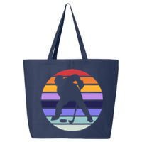 Team Sport | Ice Hockey Lover | Retro Ice Hockey Player 25L Jumbo Tote